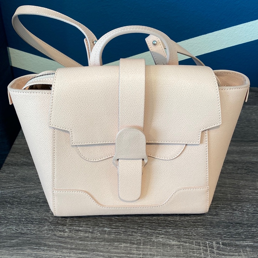 Senreve Mini Maestra Pink Leather Handbag